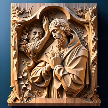 3D model RELIEFCARVED WOODEN (STL)